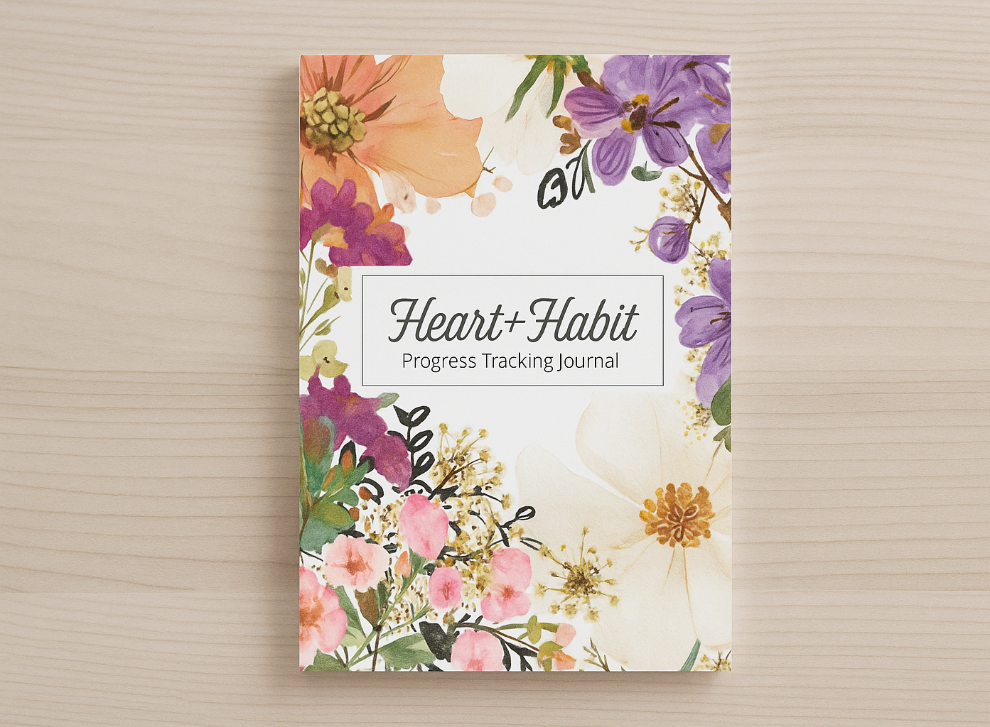 Heart + Habit Progress Journal - Floral
