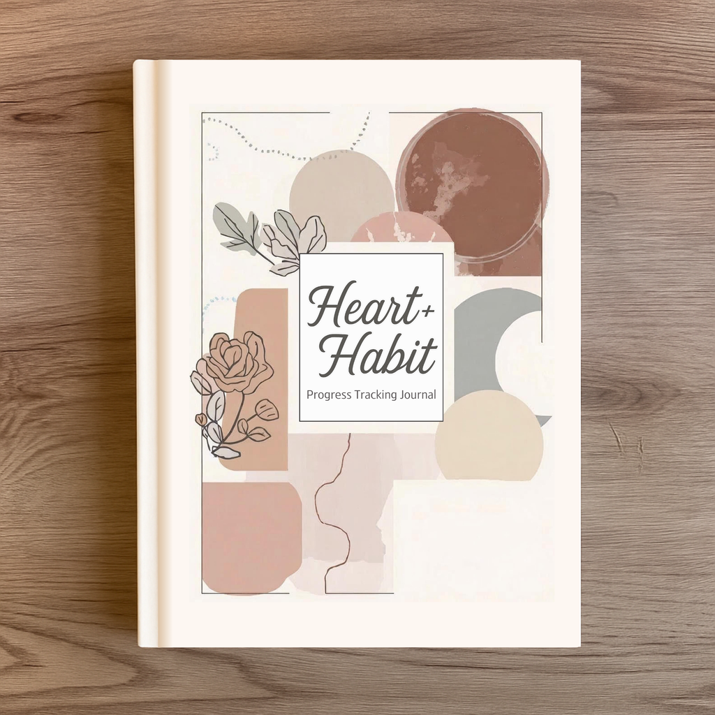 Heart + Habit Progress Tracking Journal - Earthy