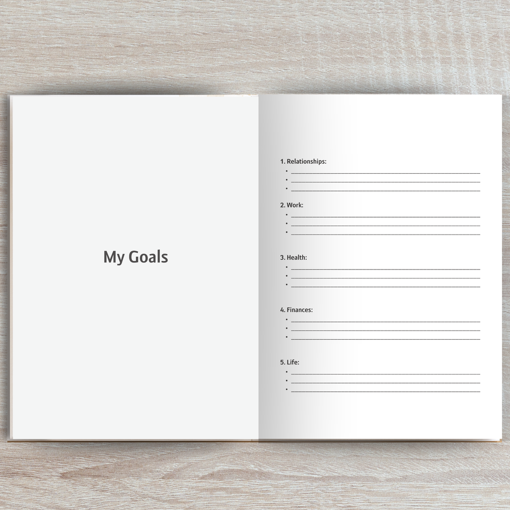 Heart + Habit Progress Tracking Journal - Stripes