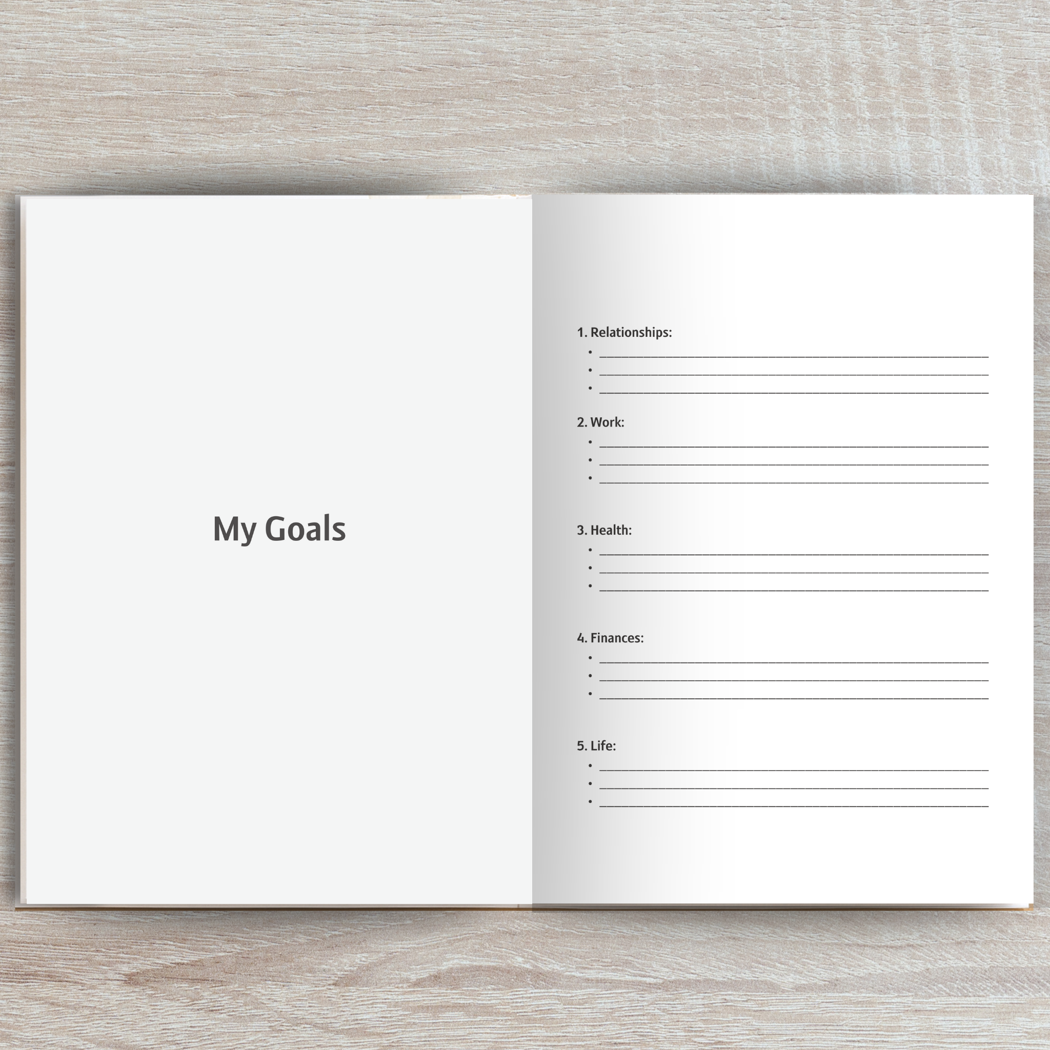 Heart + Habit Progress Tracking Journal - Stripes