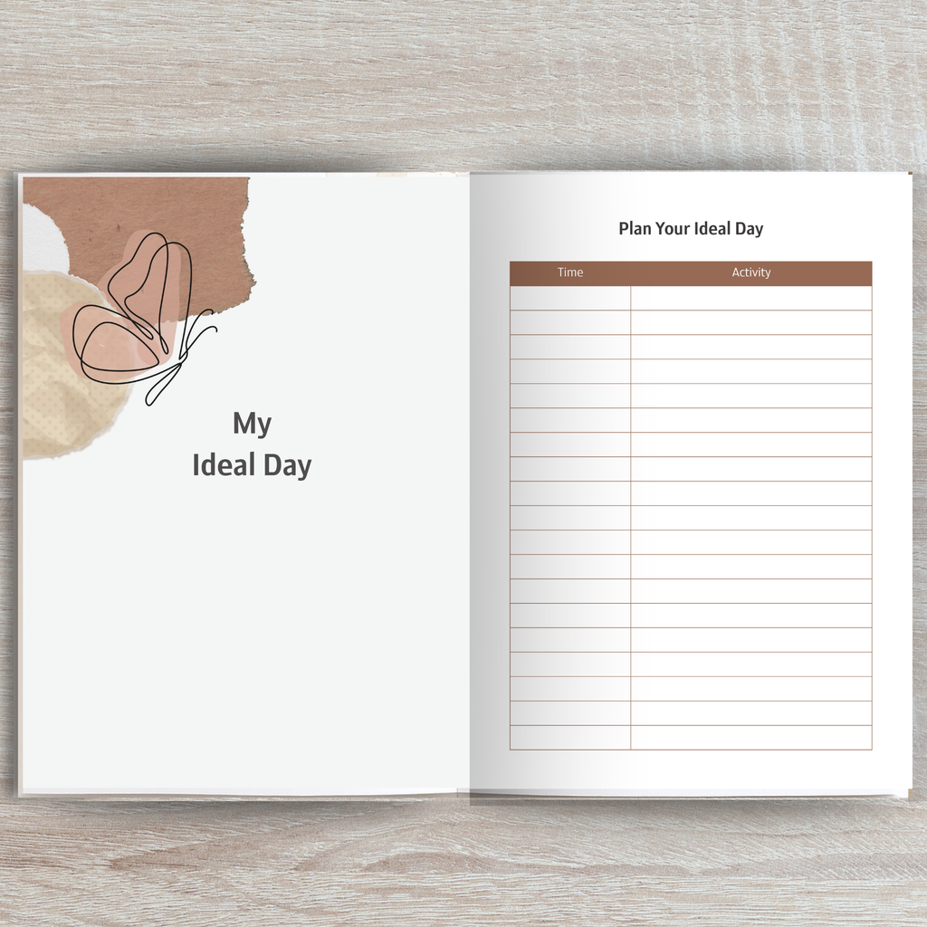 Heart + Habit Progress Tracking Journal - Earthy