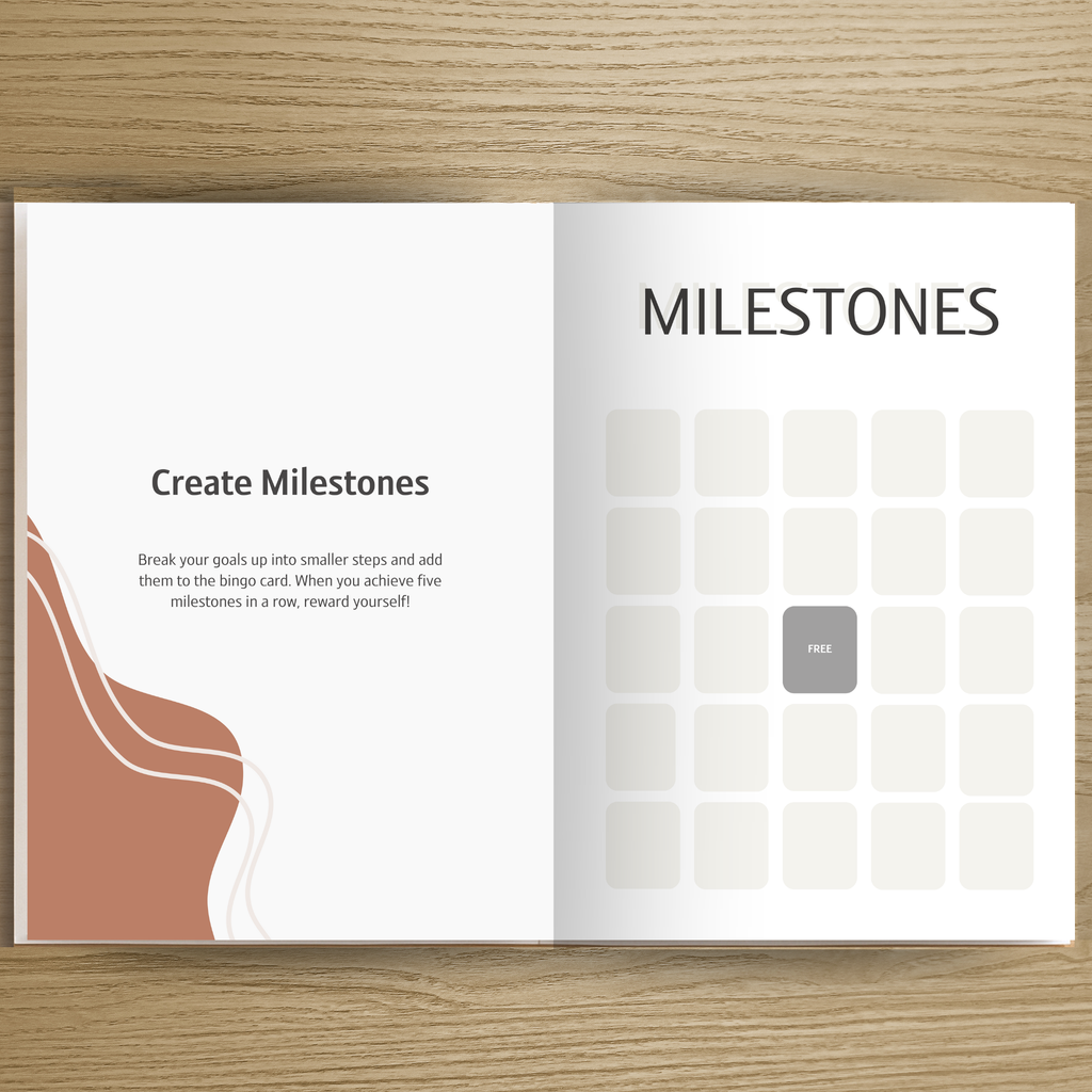 Heart + Habit Progress Tracking Journal - Funky