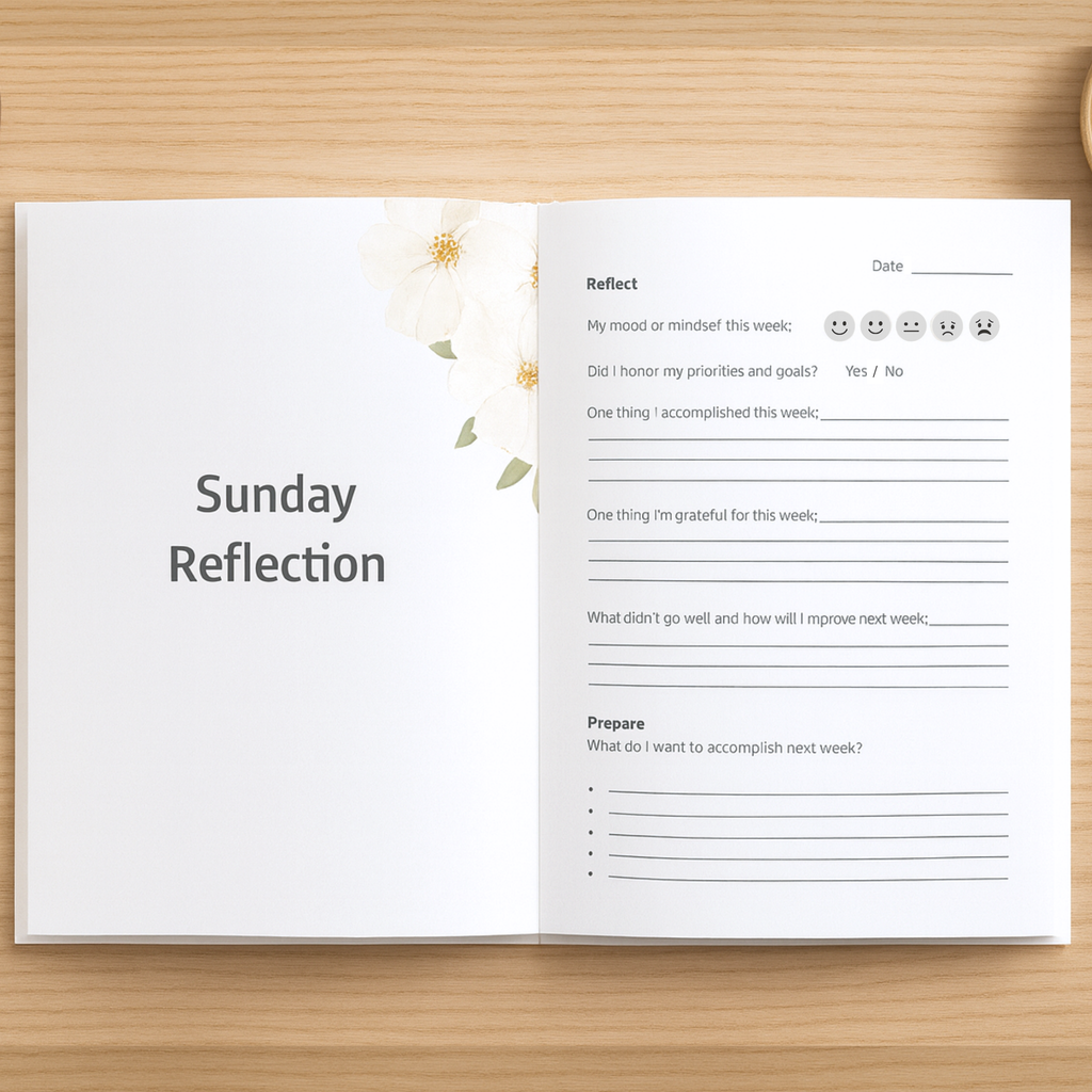 Heart + Habit Progress Tracking Journal - Spring