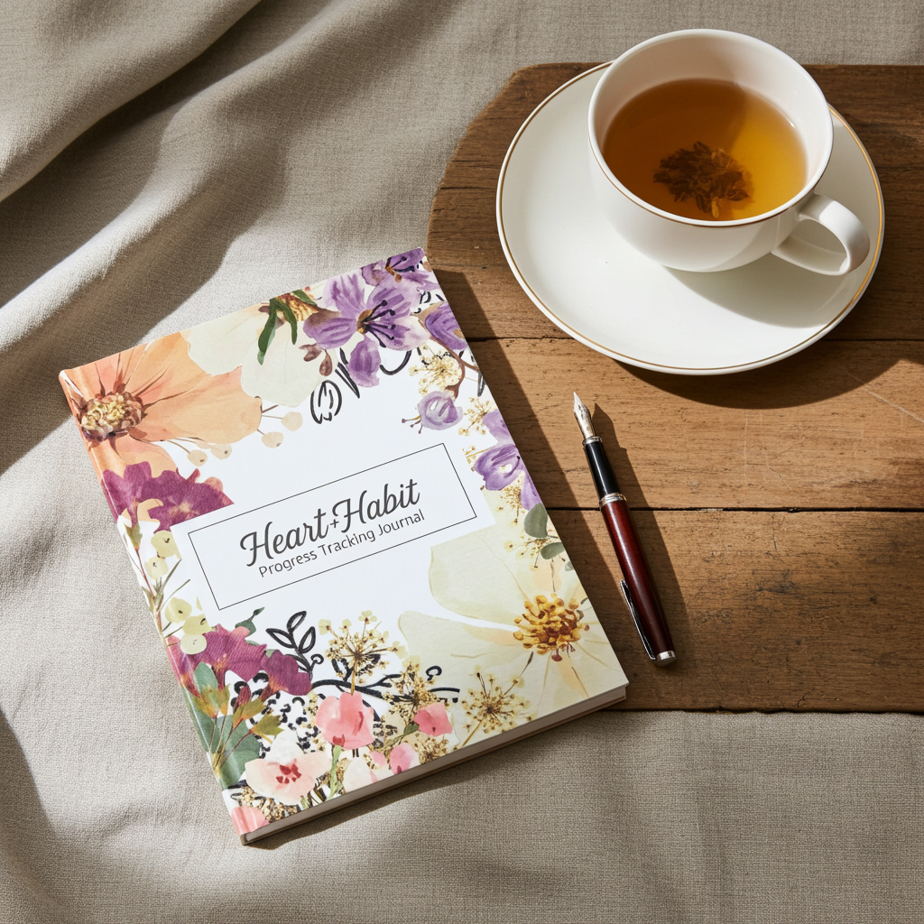 Heart + Habit Progress Tracking Journal - Spring