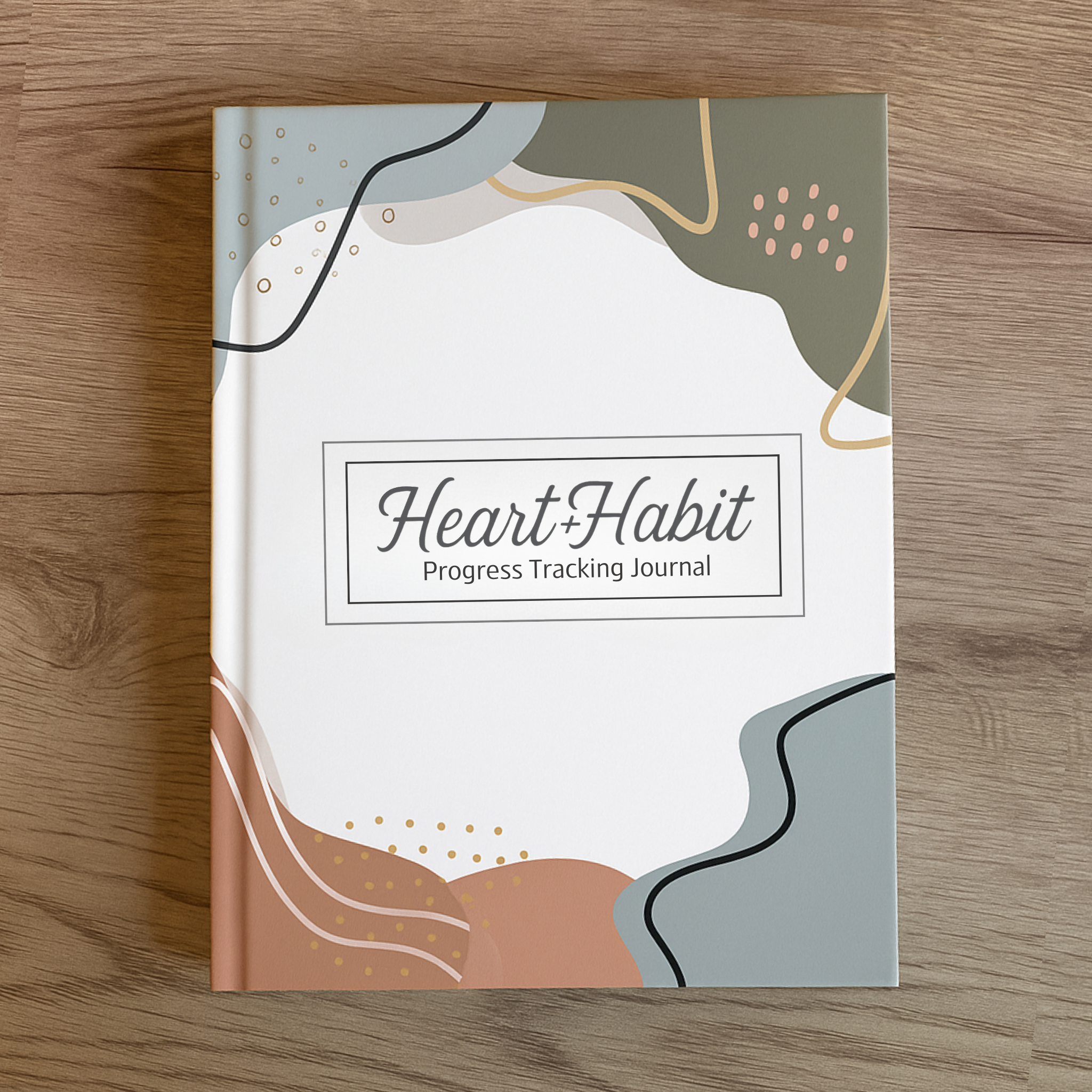 Heart + Habit Progress Tracking Journal - Funky