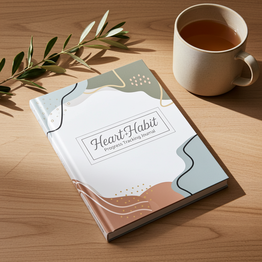Heart + Habit Progress Tracking Journal - Funky